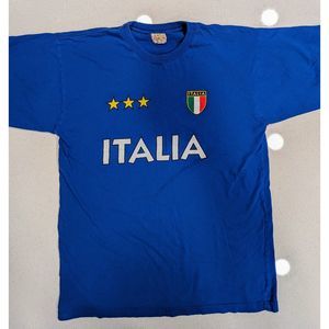 Vintage Italy Soccer T-Shirt Topline Lemon Collection Mens Size XL